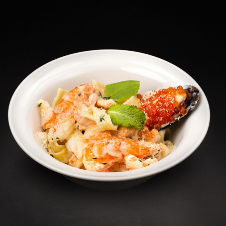 Фетучини с морепродуктами 